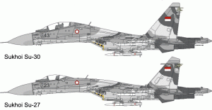 Su-27 dan Su-30 Flanker