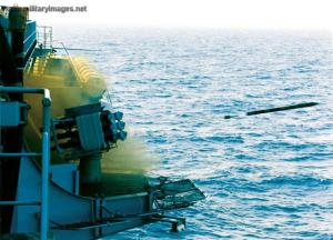 Sistem peluncur Sadral pada fregat AL Perancis