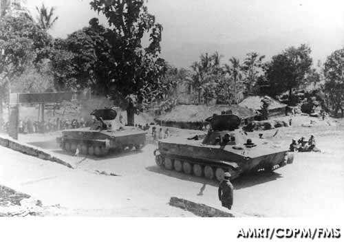 PT-76 Korps Marinir dalam operasi Seroja 1975