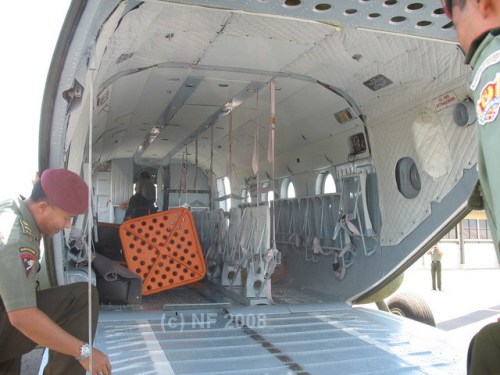 Ruang kargo dan ramp door Mi-17 TNI AD