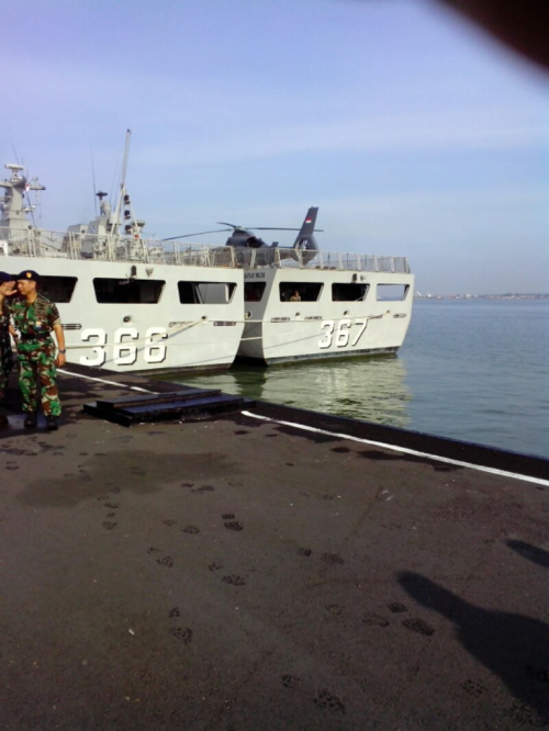 Heli Panther diatas deck SIGMA class TNI AL